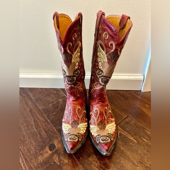 Vintage Old Gringo Boots! Gorgeous Red - Picture 4 of 5